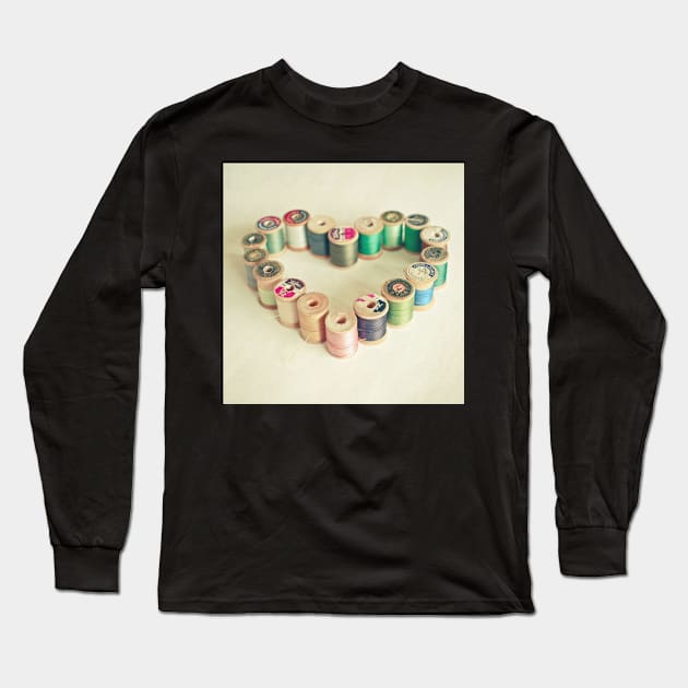 I Heart Sewing Long Sleeve T-Shirt by Cassia